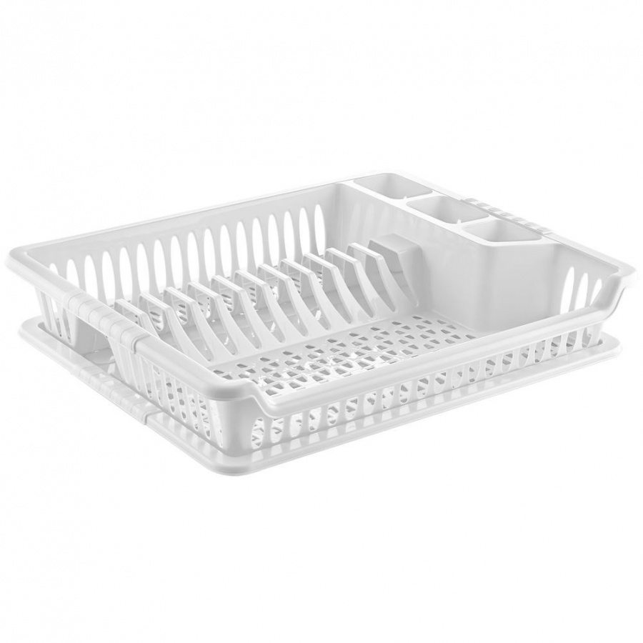 Suszarka na naczynia biała 46x37x8,5 cm