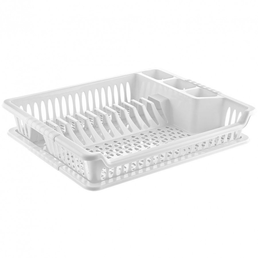 Suszarka na naczynia biała 46x37x8,5 cm