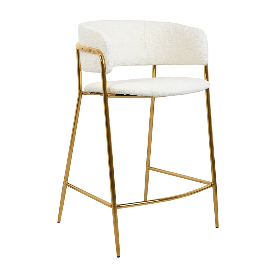 Krzesło barowe delta 65 białe