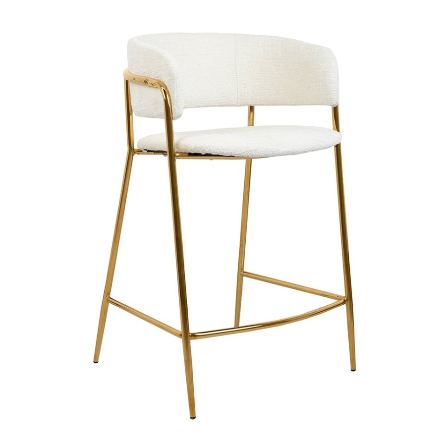 Krzesło barowe delta 65 białe