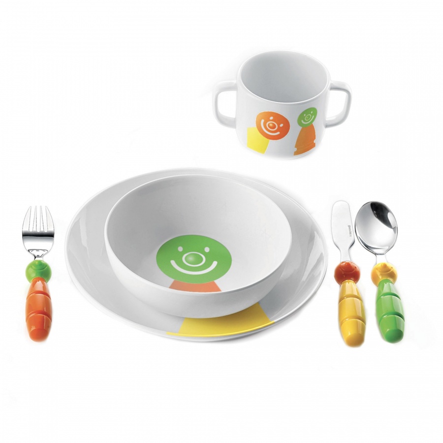 Billo set:dinner plate,soup dish,cutlery,tumbler