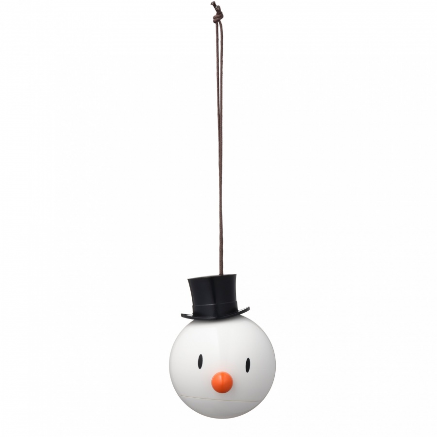 Zawieszka bombka hoptimist snowman ornament 2 szt biała 26095