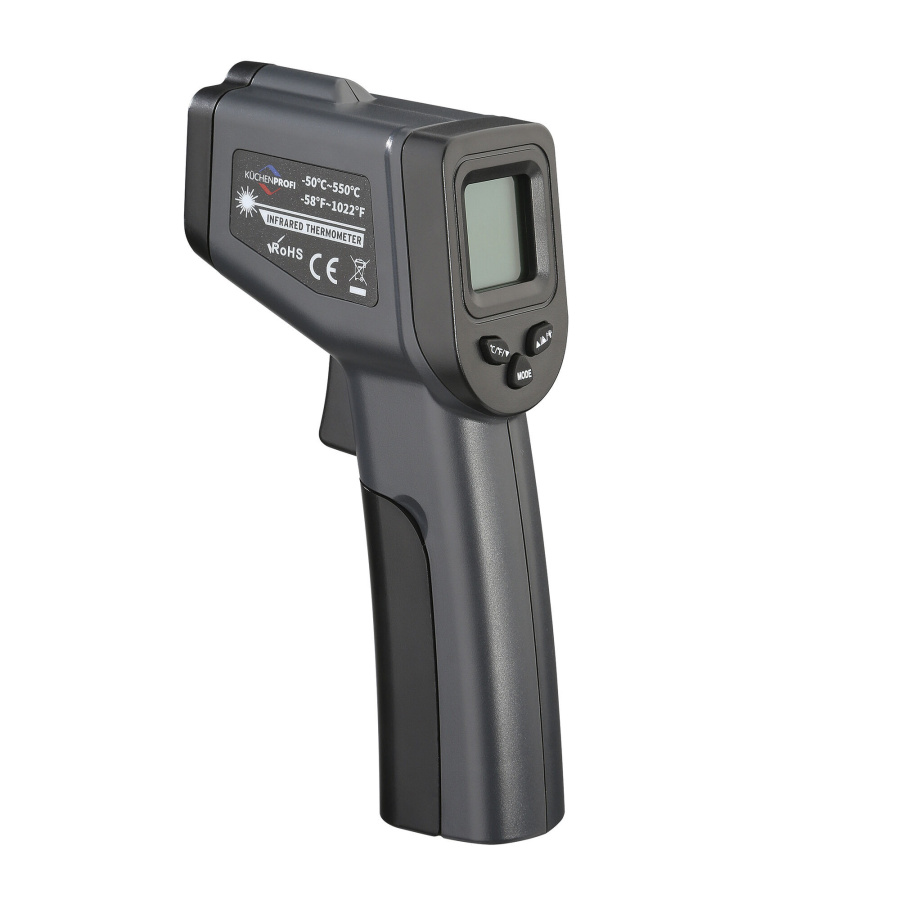 Bezdotykowy termometr na podczerwień, od -50°c do 550°c, 16,5 x 8 x 4 cm