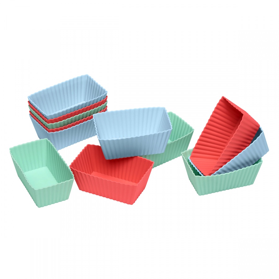 Foremki na brownie 8x4,5x3 cm Lurch wielobarwne