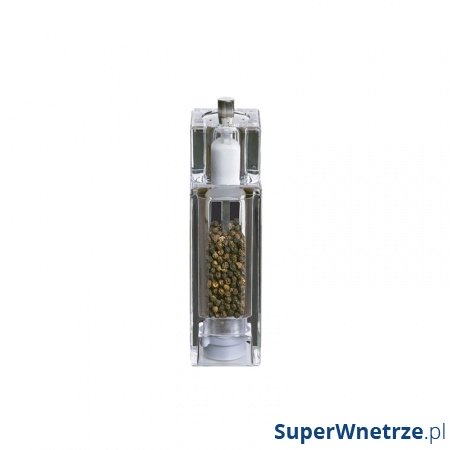 Młynek do pieprzu z solniczką 16 cm Zassenhaus Solingen przezroczysty