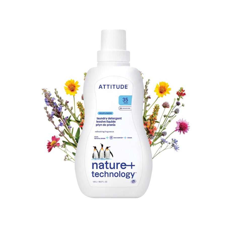 Attitude NATURE+, Płyn do prania o zapachu kwiatów polnych, 1050 ml