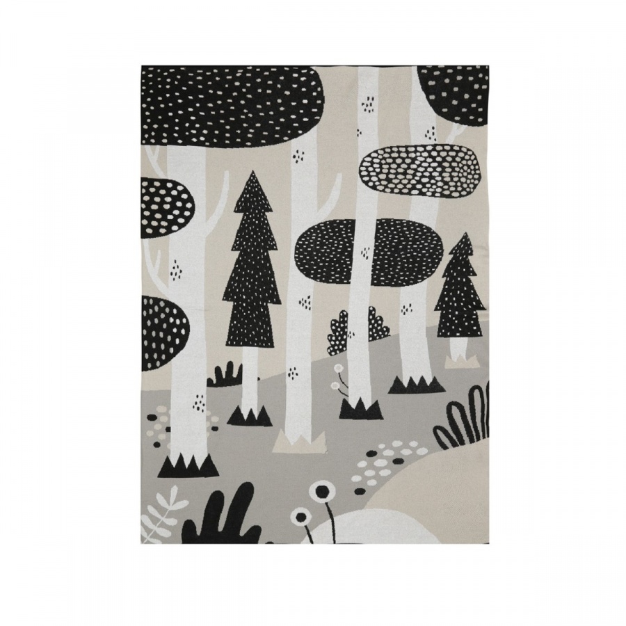 Narzuta 100 x 150 cm magic forest black 724419