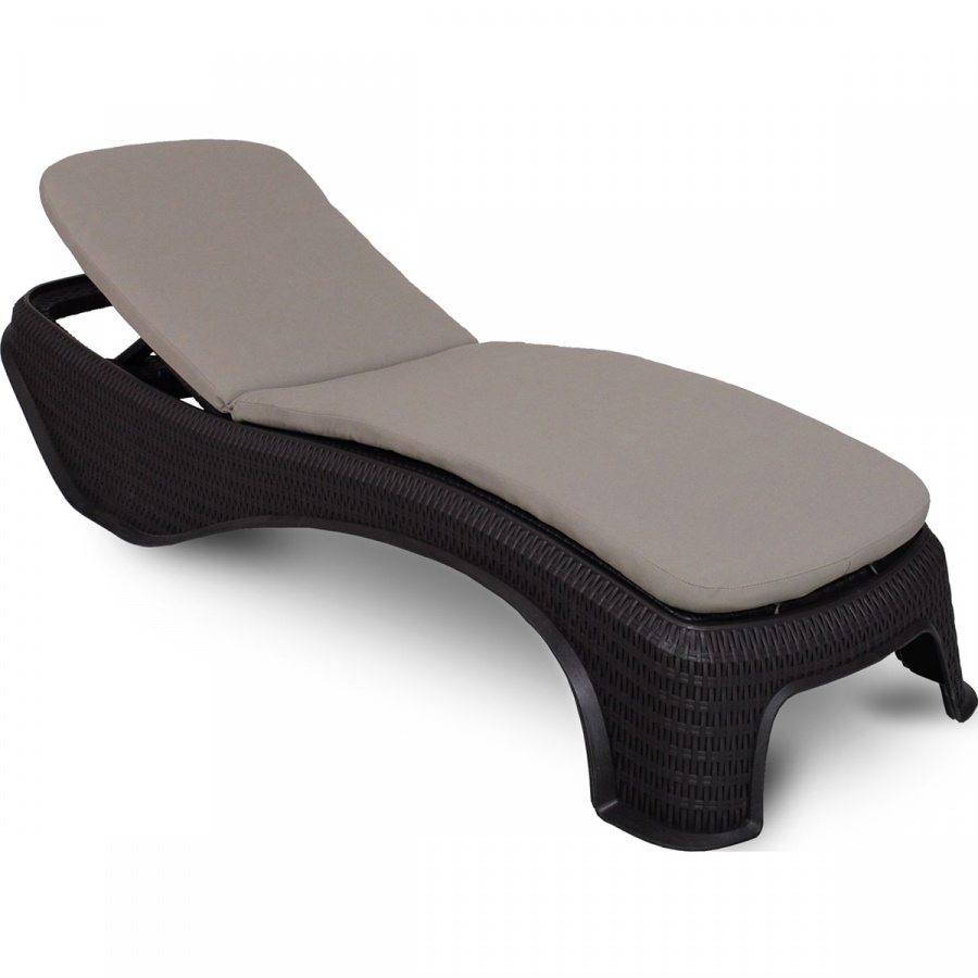 Poduszka na leżankę ogrodową 186x56cm Atlantic Bazkar ciemny beż