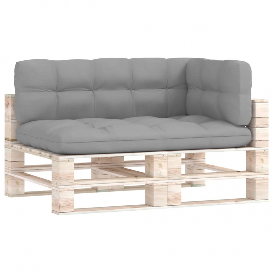 Poduszki na sofę z palet, 3 szt., szare