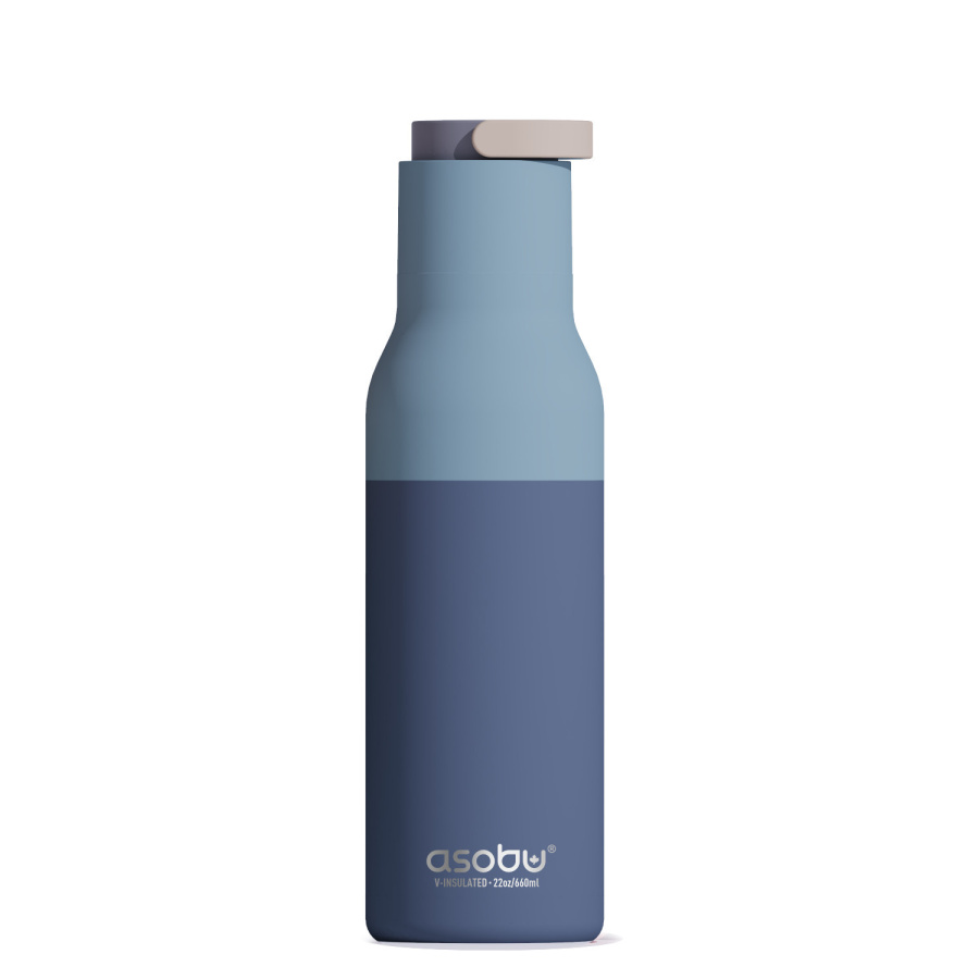 Asobu butelka termiczna metro pastel blue 650ml puramic