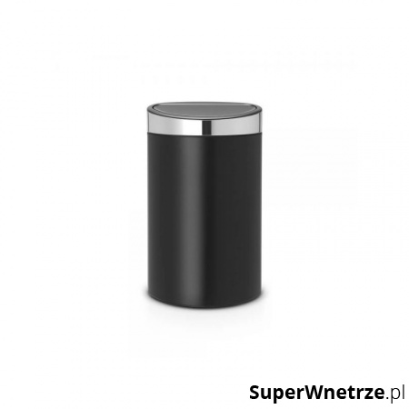 Kosz Touch Bin New 40 l czarny, pokrywa stal matowa FPP - Brabantia