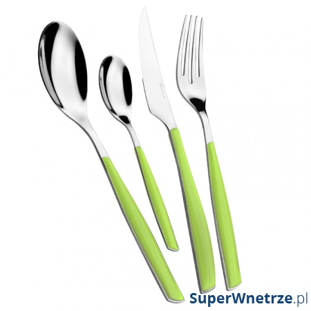 Zestaw sztućców 24 cz. Casa Bugatti Glamour zielony
