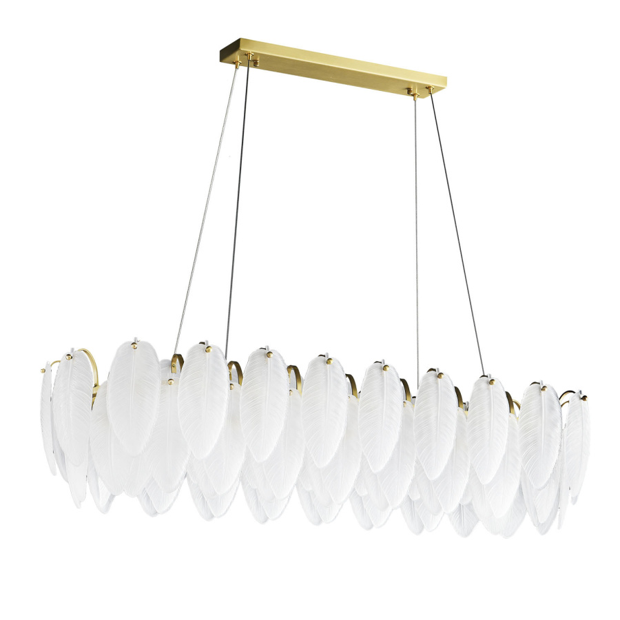 Lampa wisząca piuma long biała 100 cm