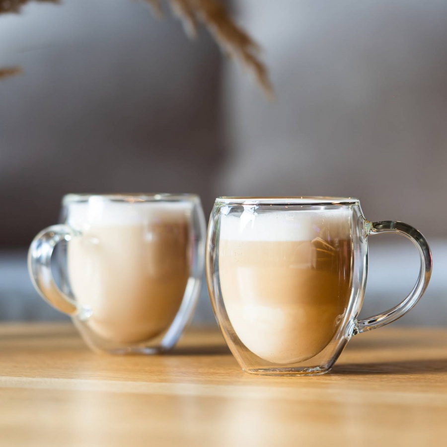 Komplet 2 szklanek z podwójną ścianką i uszkiem noa 250 ml 29767