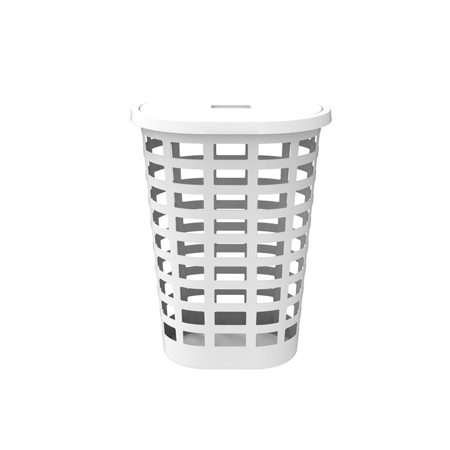 KOSZ OWALNY NA BIELIZNĘ BOSTON BIAŁY -PT 6016