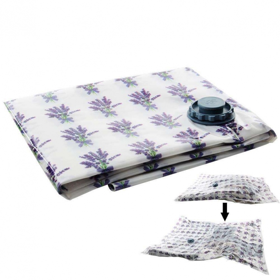 Worek próżniowy na ubrania, pościel, 100x130, lawenda