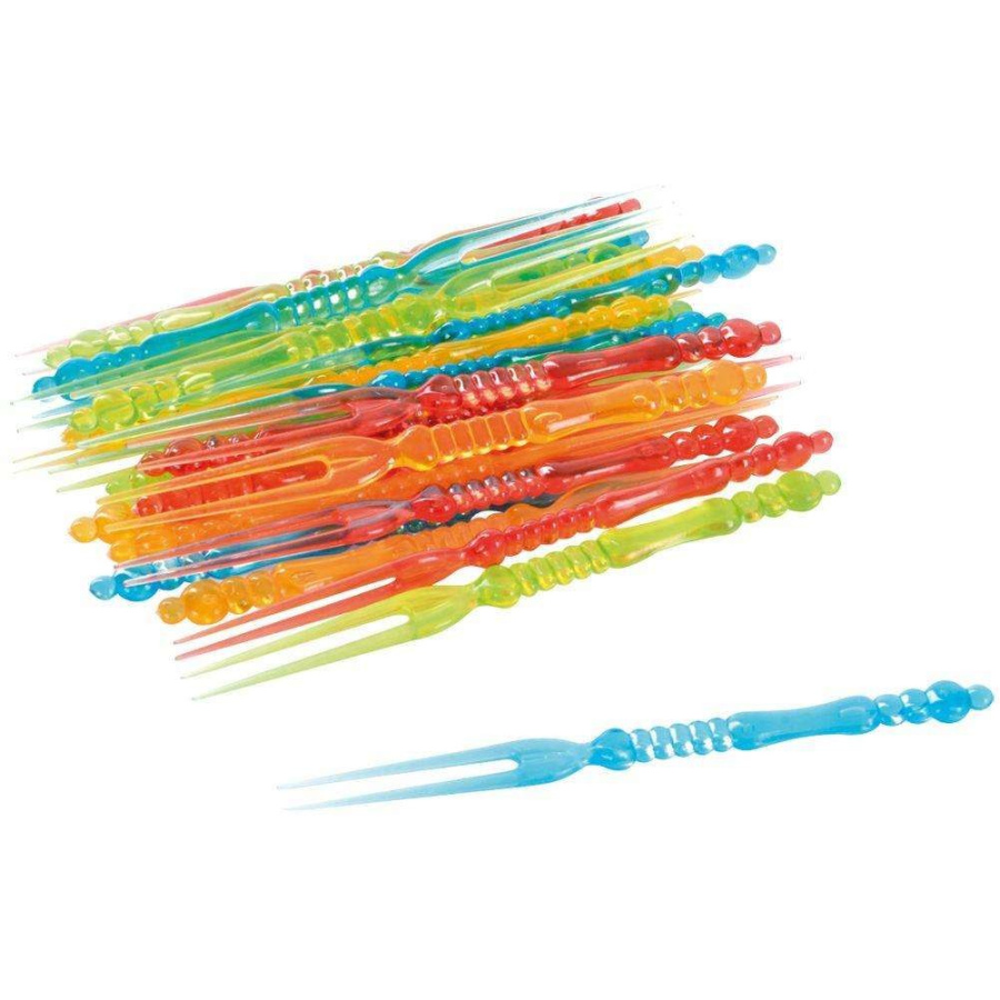 Widelczyki do przekąsek, przystawek, owoców, 25 szt