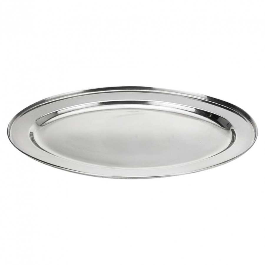 Taca do serwowania stalowa owalna 34x21,5 cm
