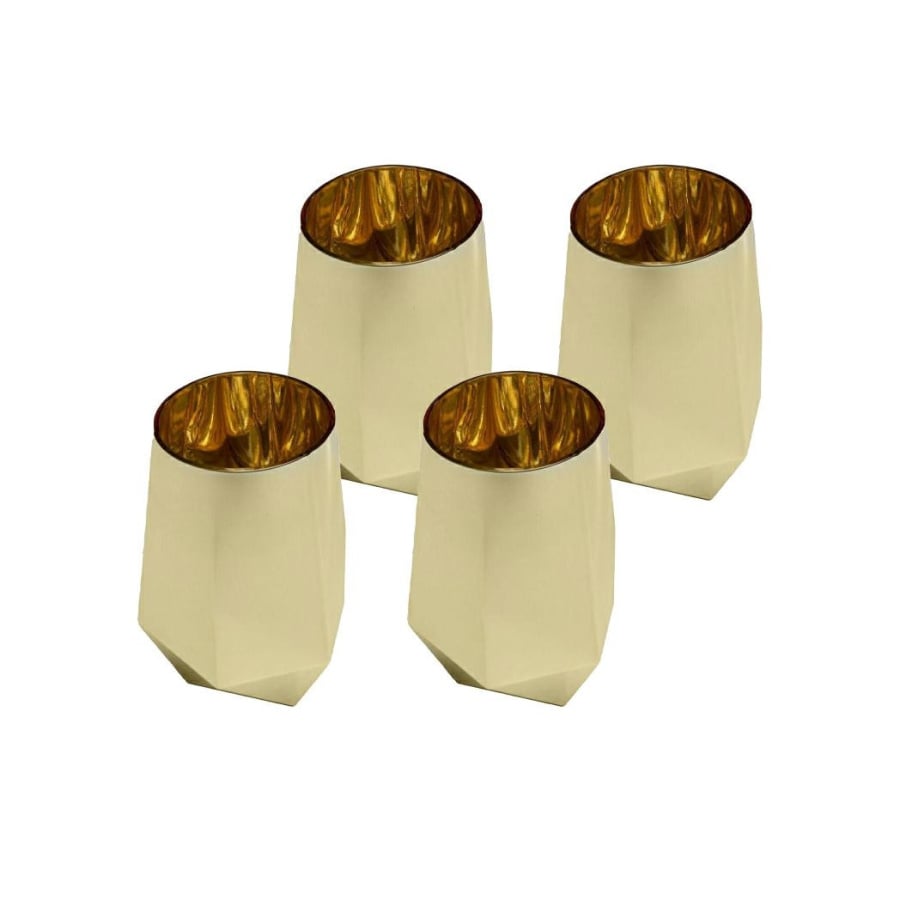 Kare komplet 4 szklanek diamond 510 ml złoty