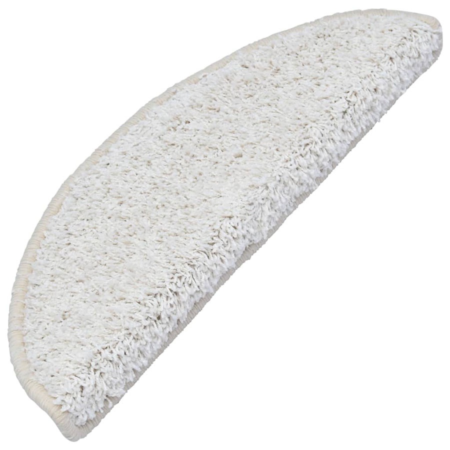 Nakładki na schody, 15 szt., 65 x 25 cm, białe