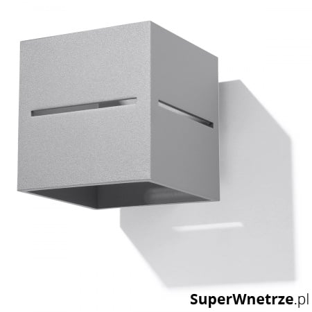 Kinkiet 10x12cm Sollux Lighting Lobo szary