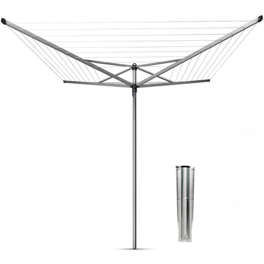 Suszarka ogrodowa 50m Brabantia Topspinner srebrna