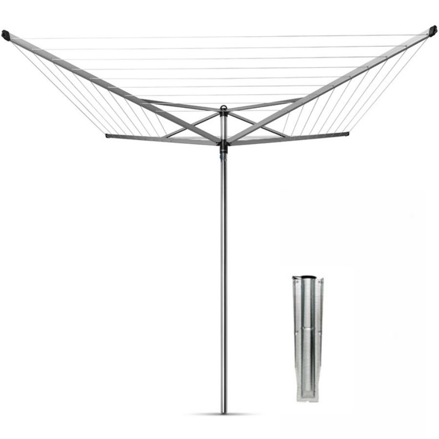 Suszarka ogrodowa 50m Brabantia Topspinner srebrna