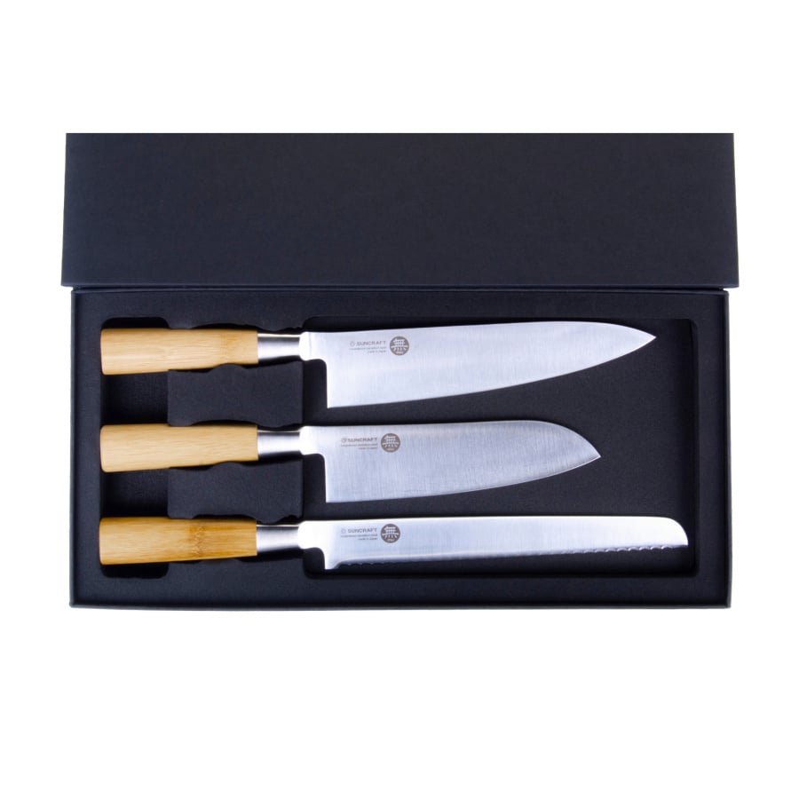 Zestaw noży Suncraft MU Bamboo w pudełku ozdobnym: [MU_040306]