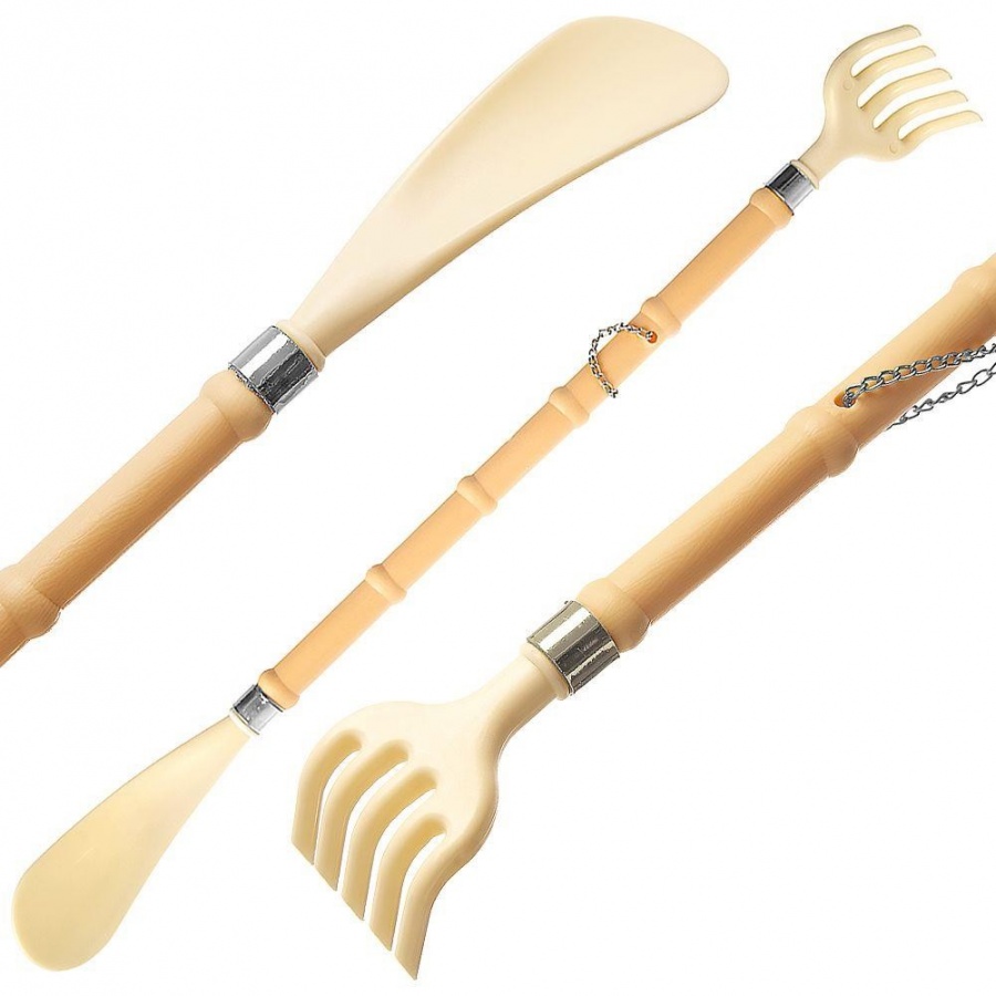 Drapaczka do pleców z łyżką do butów 50 cm