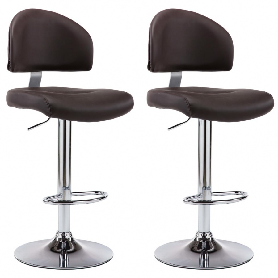 Hokery 2 szt. brązowe sztuczna skóra