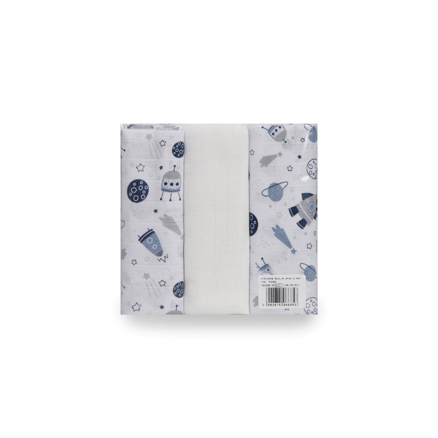 Pielucha MUSLIN druk 3 pak, roz. 70x80