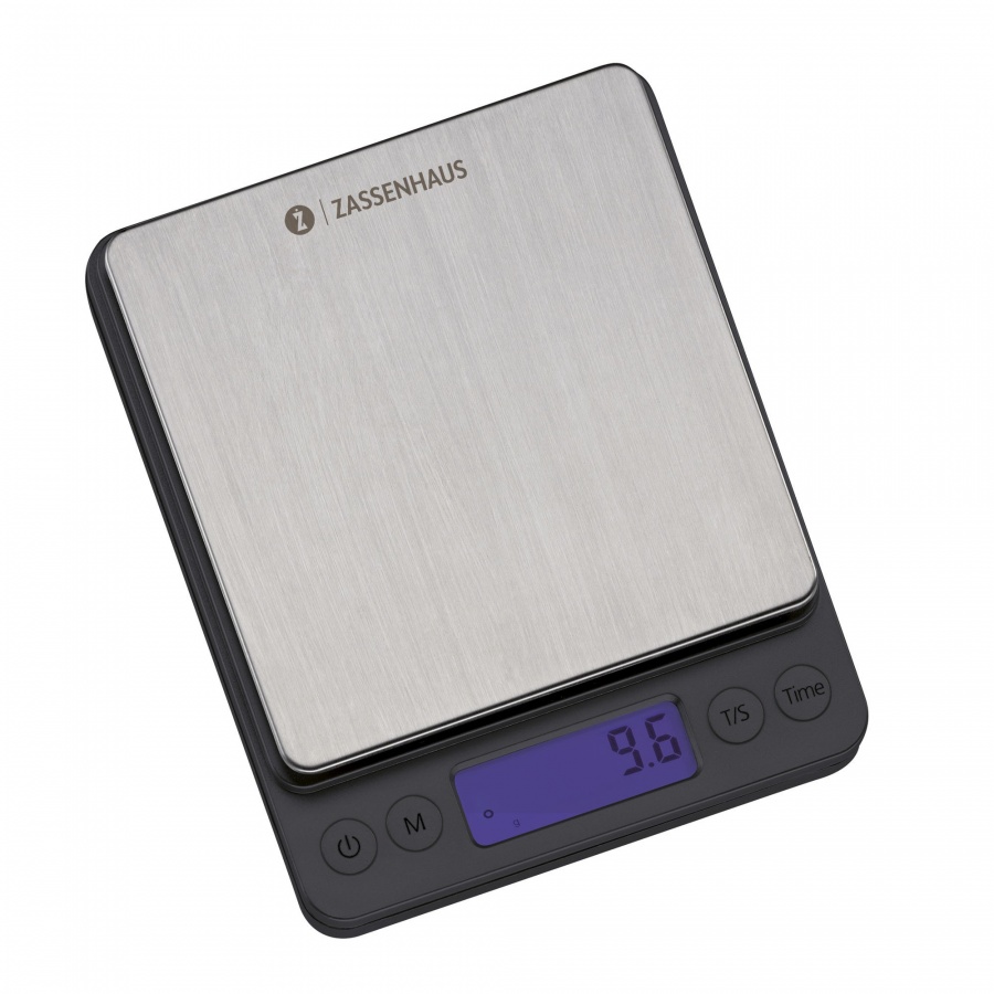 Cyfrowa waga do kawy, czarna, 10,5 x 13 cm