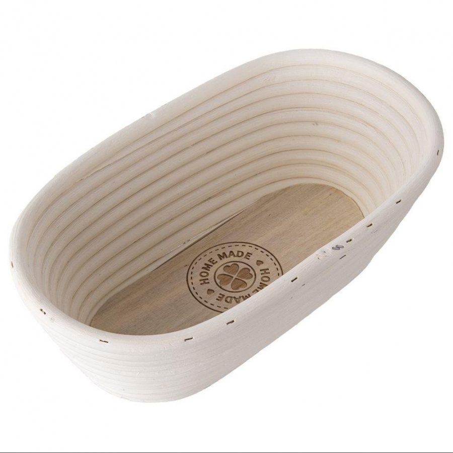 Koszyk rattanowy do wyrastania, garowania chleba, ciasta, na chleb, 1,5kg, 32x15x9 cm