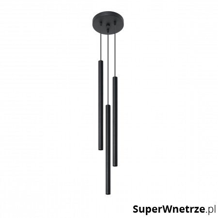Lampa Wisząca PASTELO 3P Czarna
