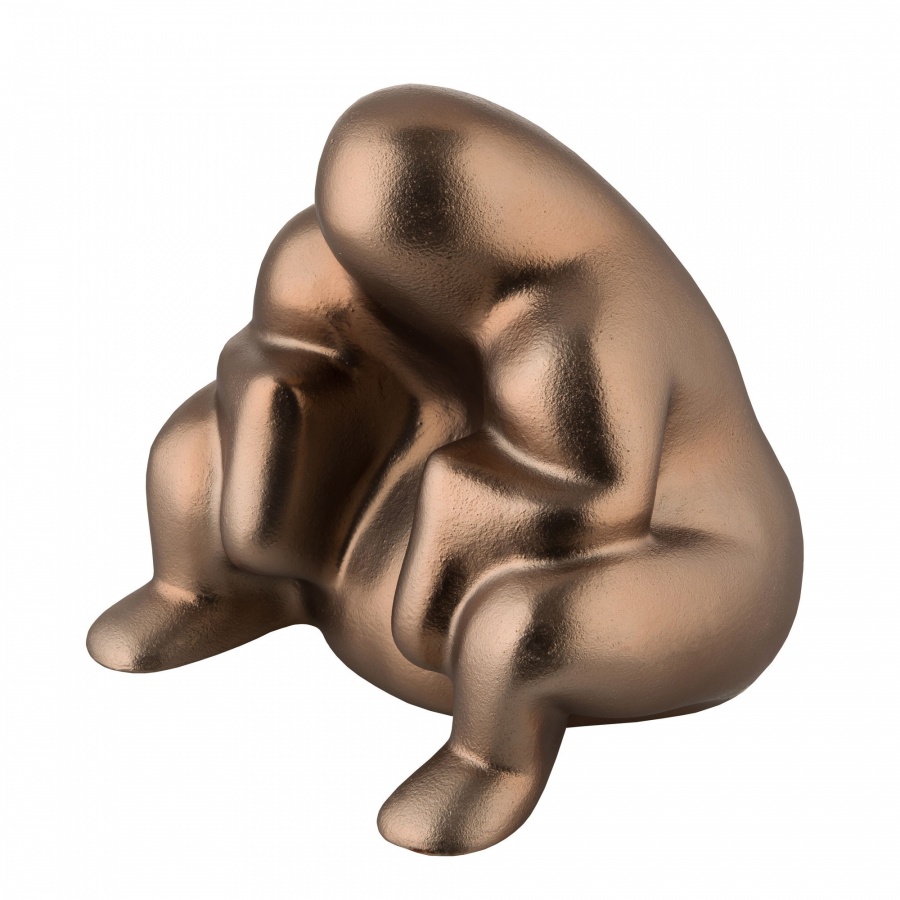 stoper do drzwi, metaliczny brąz