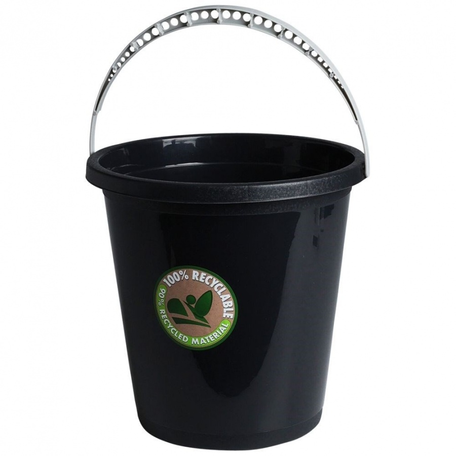 Wiadro plastikowe czarne 5 l