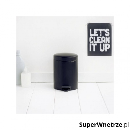 Kosz na śmieci 5L pedałowy NewIcon Brabantia czarny matowy