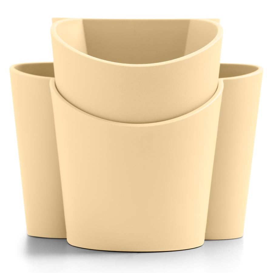 Gocciolo pojemnik na sztućce żółty