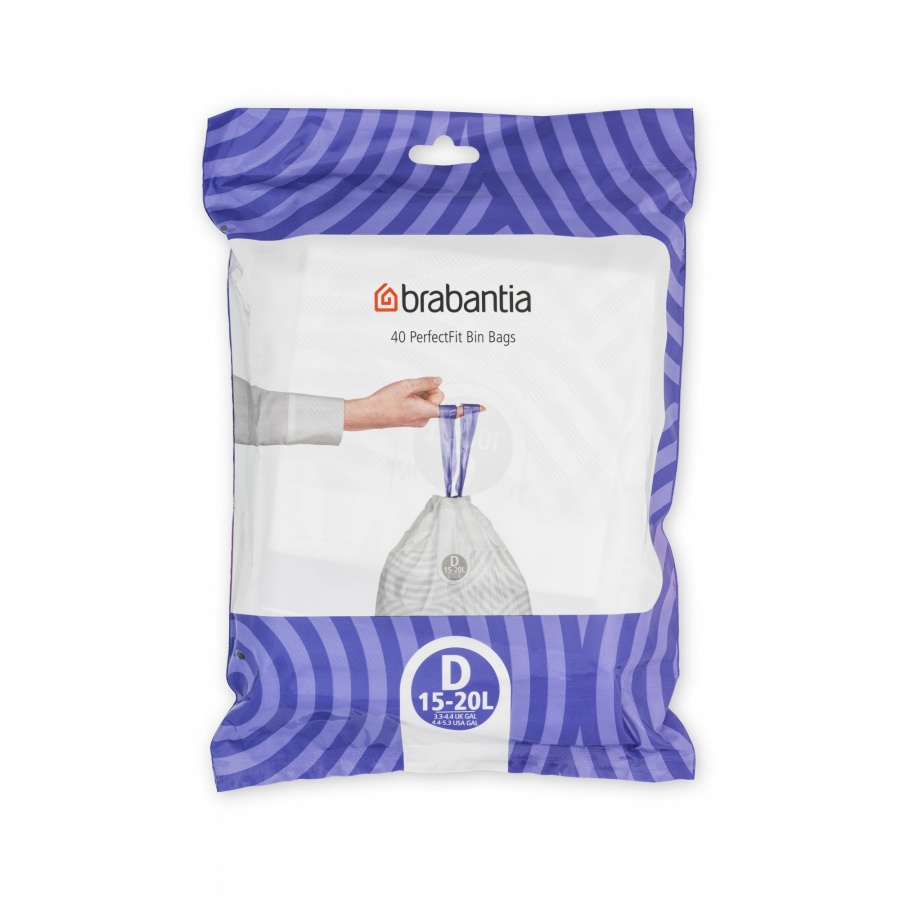Worki na śmieci PerfectFit rozmiar D 15-20L 40szt 138164