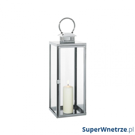 Lampion średni, 20x20x63 cm Cilio Torre przezroczysty