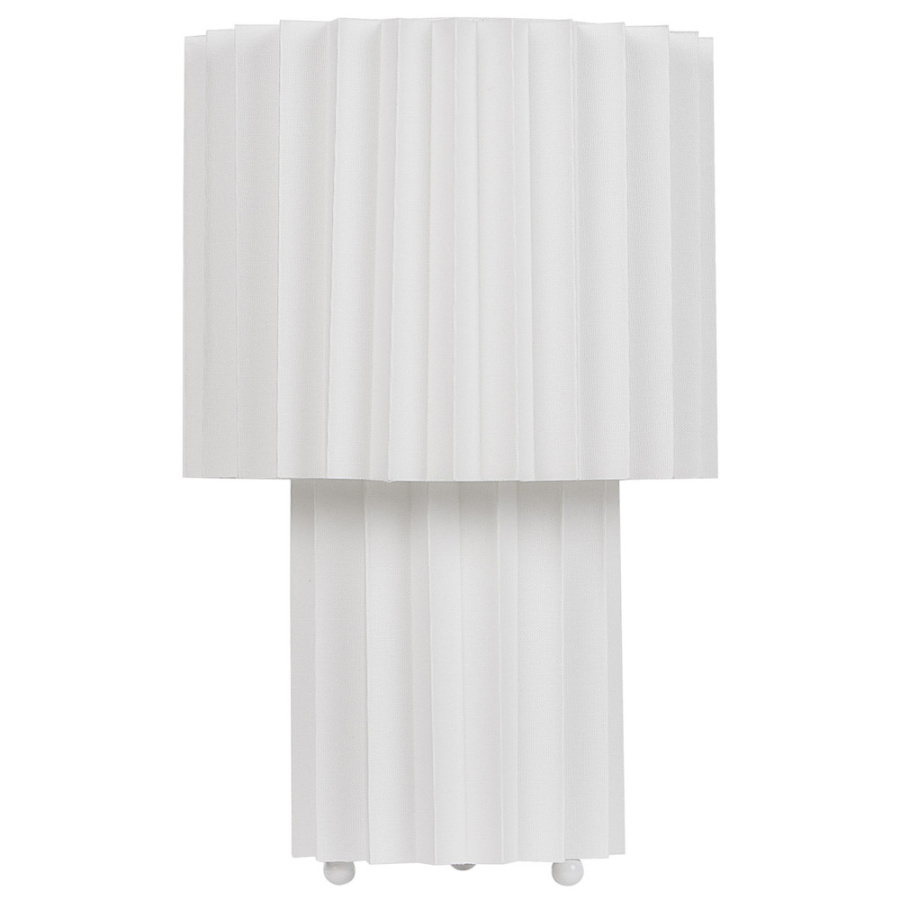 Lampa stołowa alfeios len biały