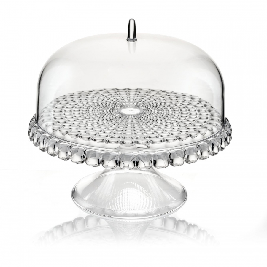 Etażerka na ciasto, średnica 30 cm, transparentna