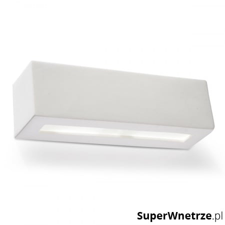 Kinkiet ceramiczny Vega 32x9cm Sollux Lighting biały