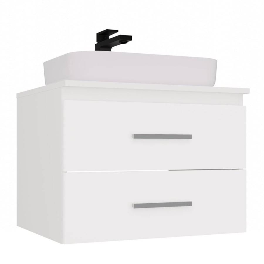 SZAFKA POD UMYWALKĘ NEL 60 ŁAZIENKOWA 2 SZUFLADY BIAŁA