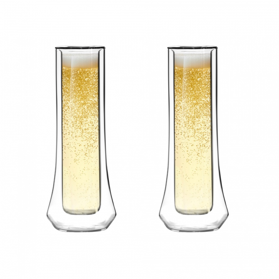 Komplet 2 kieliszków do szampana z podwójną ścianką soho 140 ml 8906