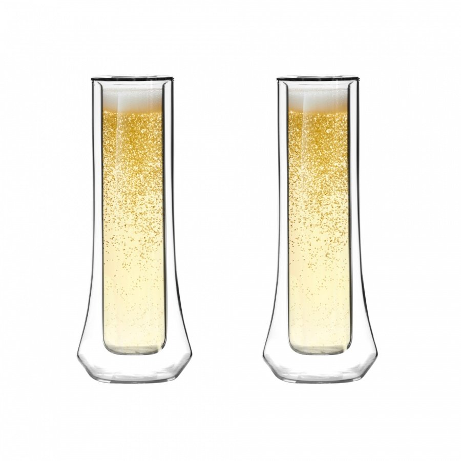 Komplet 2 kieliszków do szampana z podwójną ścianką soho 140 ml 8906