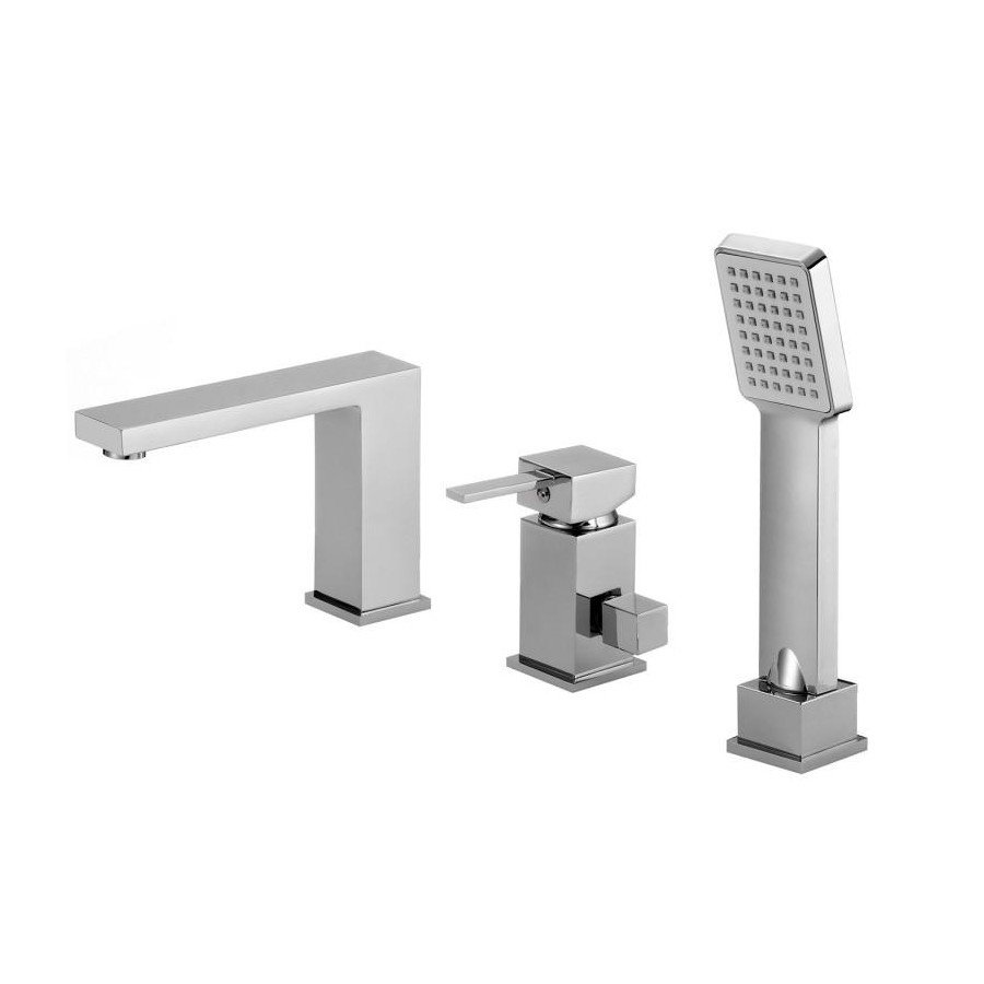 Bateria nawannowa 3-otworowa prysznicowa mosiądz - yoka