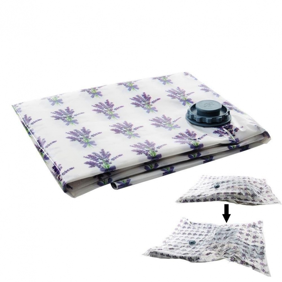 Worek próżniowy na ubrania, pościel, 60x80, lawenda