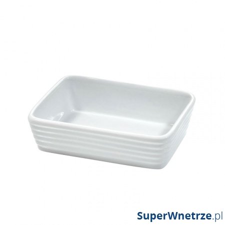 Małe naczynie do zapiekania 14x3,5cm Kuchenprofi Burgund białe