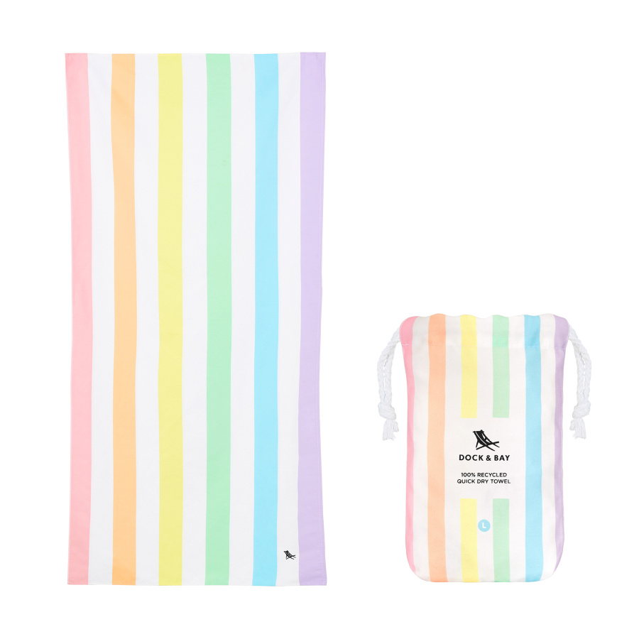 Ręcznik plażowy, szybkoschnący - unicorn waves l 160x90cm